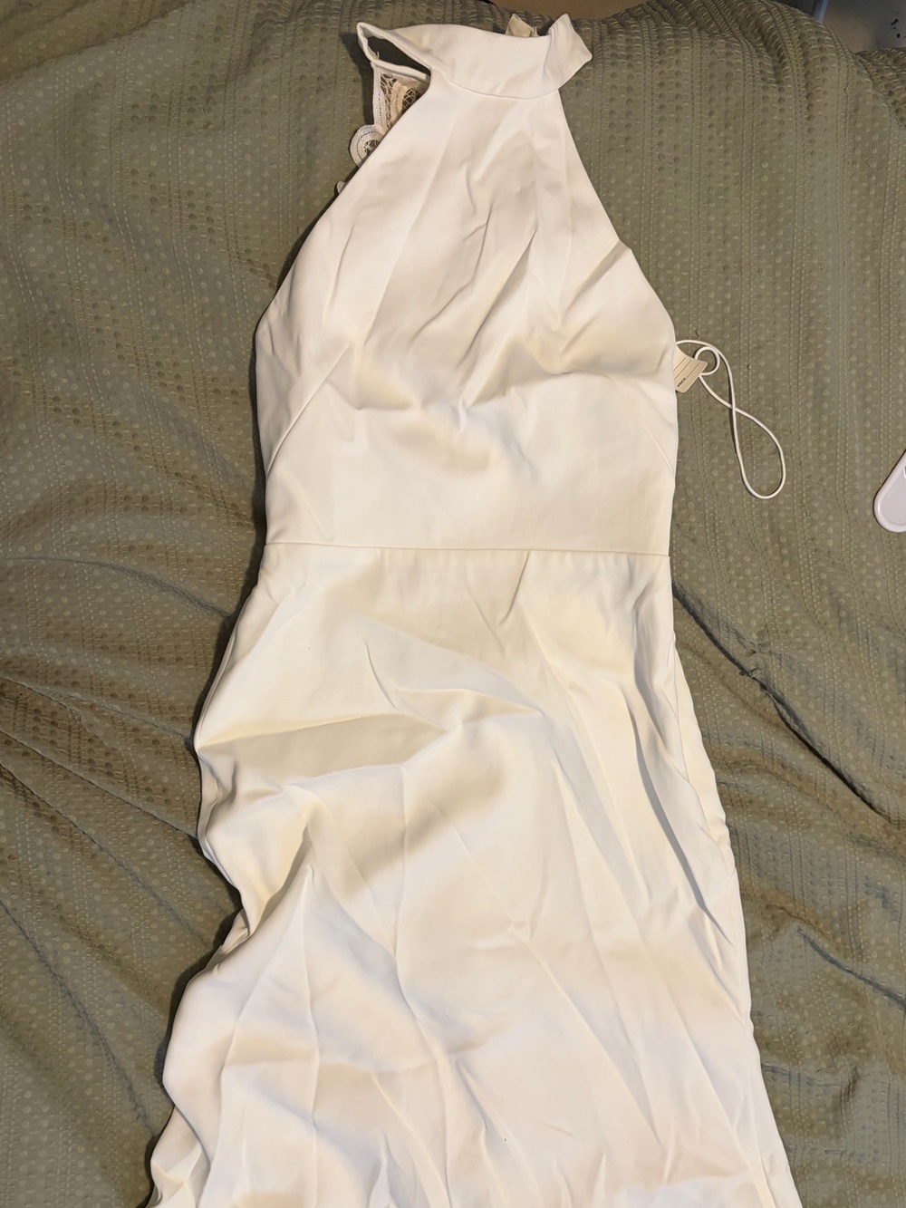Jenny Yoo White Halter Neck Bridal Dress